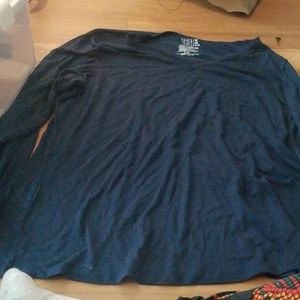 Blue long sleeved t-shirt